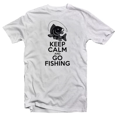 Keep Calm and Go Fishing Vicces, Horgász Póló