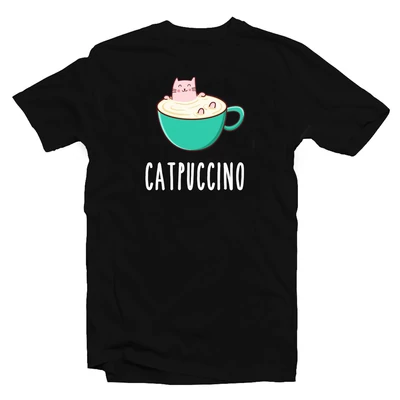 Catpuccino Ötletes Vicces Póló