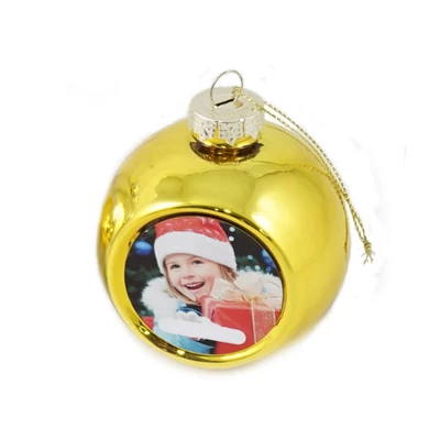 Saját Fényképes Arany Karácsonyfa Dísz Saját Fényképes Arany Karácsonyfa Dísz