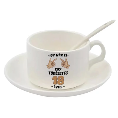 Így Néz Ki Egy Tökéletes 18 Éves! Szülinapi Ajándék Kávés Csésze