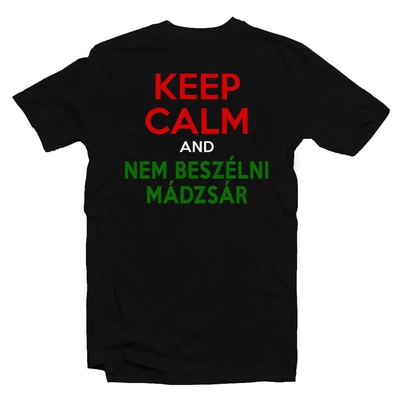Keep Calm And Nem Beszélni Mádzsár Meglepetés Póló