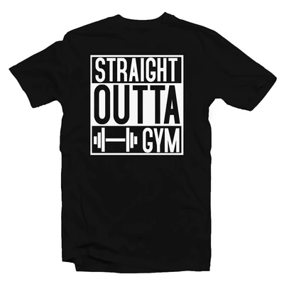 Straight Outta The Gym' Vicces Kondis Póló Straight Outta The Gym' Vicces Kondis Póló