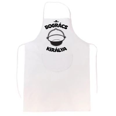 A Bogrács Királya Vicces Ajándék Grill Kötény