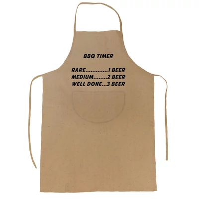 BBQ Timer' Vicces, Tréfás Kötény