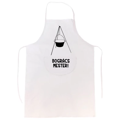 Bogrács Mester!' Vicces, Tréfás Kötény
