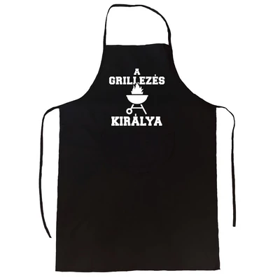 A Grillezés Királya' Vicces, Tréfás Kötény A Grillezés Királya' Vicces, Tréfás Kötény