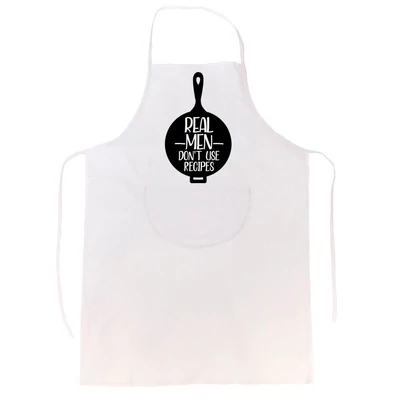 Real Men Don't use Recipes' Vicces, Tréfás Kötény Real Men Don't use Recipes' Vicces, Tréfás Kötény