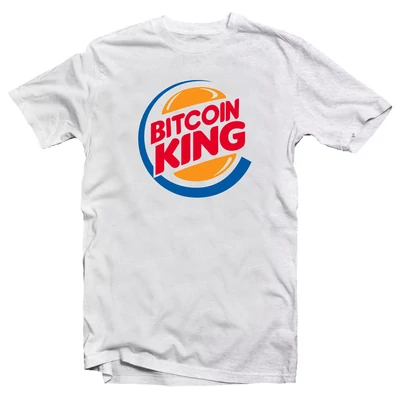 Bitcoin King' Vicces, Feliratos Póló Bitcoin King' Vicces, Feliratos Póló