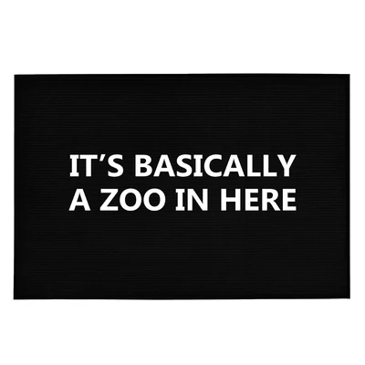 It's Basically a Zoo in Here' Vicces, Tréfás Lábtörlő