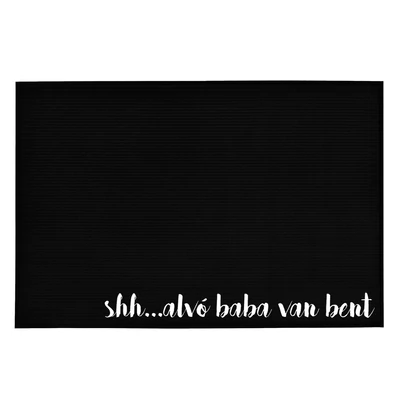 Shh…Alvó Baba Van Bent' Vicces, Tréfás Lábtörlő