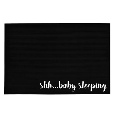 Shh…Baby Sleeping' Vicces, Tréfás Lábtörlő