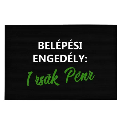 Belépési Engedély: 1 Zsák Pénz' Vicces, Tréfás Lábtörlő