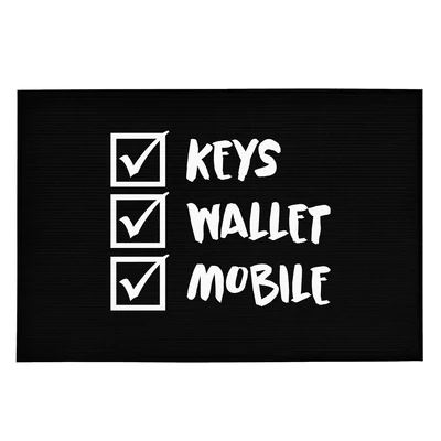 Key, Wallet, Mobile' Vicces, Tréfás Lábtörlő