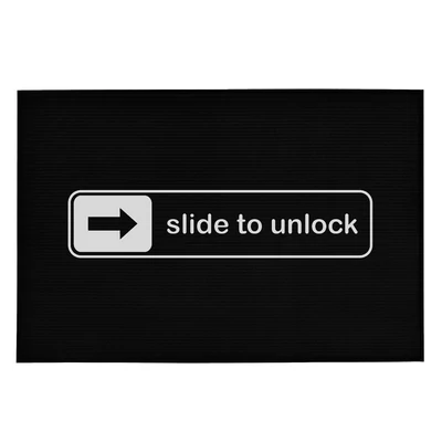 Slide to Unlock' Vicces, Tréfás Lábtörlő Slide to Unlock' Vicces, Tréfás Lábtörlő
