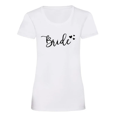 Bride Hearts Feliratú Női Póló Lánybúcsúra Bride Hearts Feliratú Női Póló Lánybúcsúra