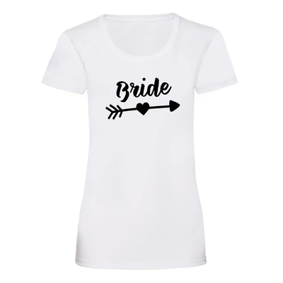 Bride Heart Arrow Női Póló Lánybúcsúra Bride Heart Arrow Női Póló Lánybúcsúra