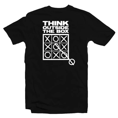 Think Outside the Box Motiváló, Idézetes Póló Think Outside the Box Motiváló, Idézetes Póló