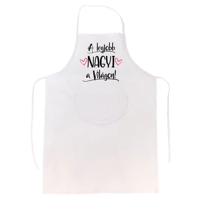 Legjobb Nagyi a Világon Ajándék Kötény Legjobb Nagyi a Világon Ajándék Kötény