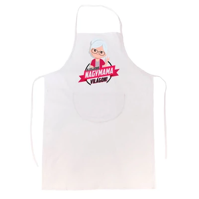 A Legjobb Nagymama a Világon Ajándék Kötény A Legjobb Nagymama a Világon Ajándék Kötény