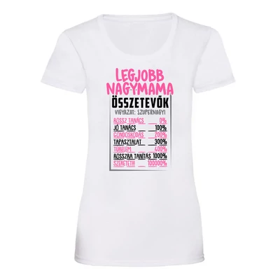 Legjobb Nagymama Összetevők Ajándék Póló Legjobb Nagymama Összetevők Ajándék Póló