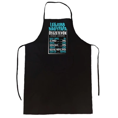 Legjobb Nagypapa Összetevők Ajándék Kötény Legjobb Nagypapa Összetevők Ajándék Kötény