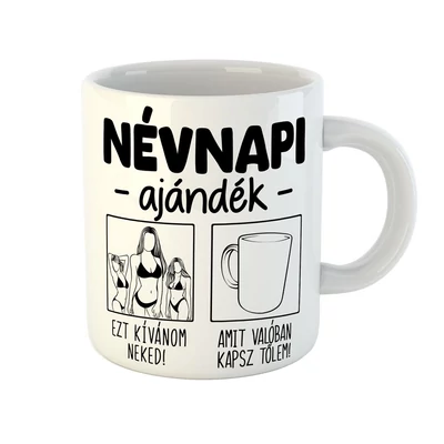 Névnapi Ajándék Tőlem Neked Vicces Bögre Névnapi Ajándék Tőlem Neked Vicces Bögre