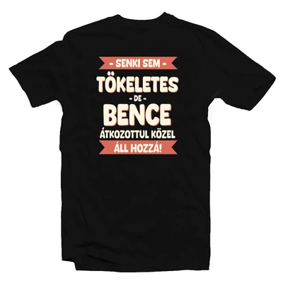 Senki Sem Tökéletes… Névvel Ajándék Póló Névnapra Senki Sem Tökéletes… Névvel Ajándék Póló Névnapra