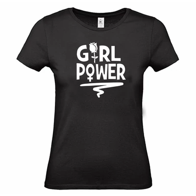 Girl Power Rose Ajándék Póló Nőnapra