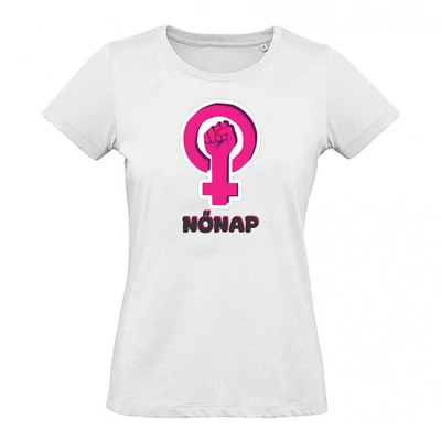 Nőnap Kéz Logó Ajándék Póló