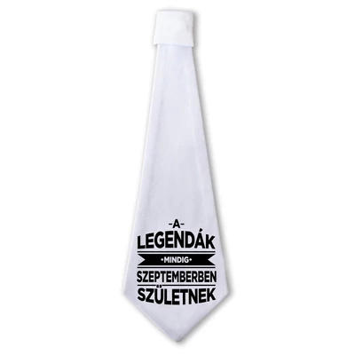 A Legendák Mindig Szeptemberben Születnek Ajándék Szülinapi Nyakkendő