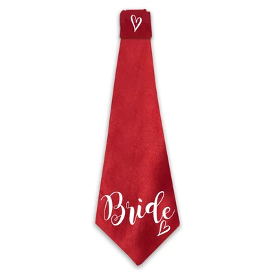 Bride Heart Feliratú Nyakkendő Lánybúcsúra