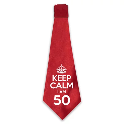 KEEP CALM, I'M 50 Szülinapi Ajándék Nyakkendő