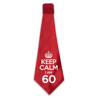 KEEP CALM, I'M 60 Szülinapi Ajándék Nyakkendő