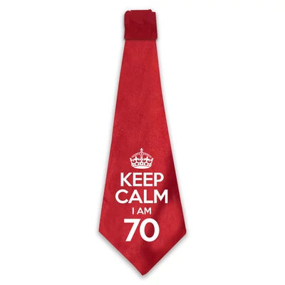 KEEP CALM, I'M 70 Szülinapi Ajándék Nyakkendő
