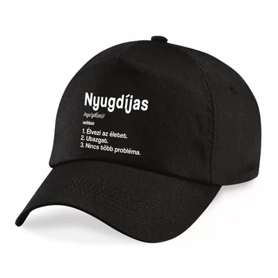 Nyugdíjas Értelmezés Vicces Baseball Sapka