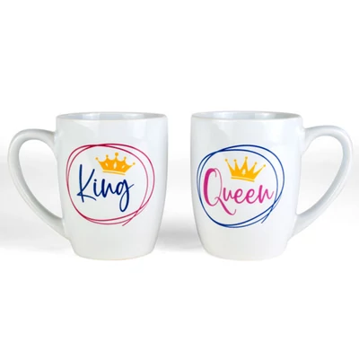 King és Queen Feliratú Ajándék Páros Bögre King és Queen Feliratú Ajándék Páros Bögre
