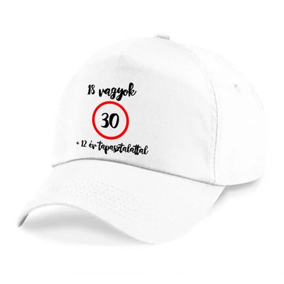 18 Vagyok 12 Év Tapasztalattal! Ajándék Szülinapi Baseball Sapka