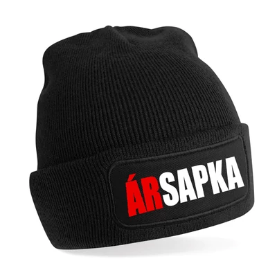 Ársapka Vicces Feliratú Fekete Ajándék Téli Sapka