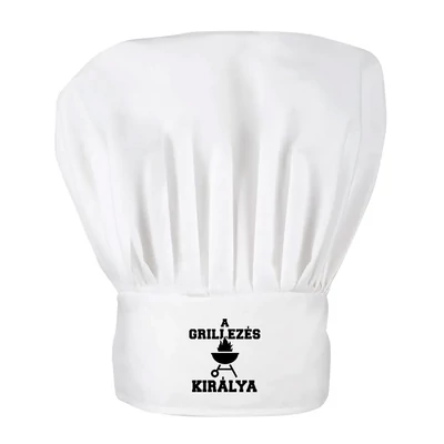 A Grillezés Királya Vicces Ajándék Deluxe Séf Sapka