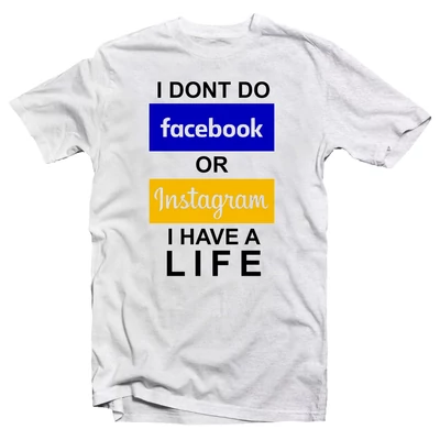 I Dont Do Facebook… Vicces Póló