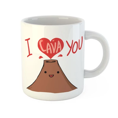 I Lava You Vicces Ajándék Bögre Valentin napra
