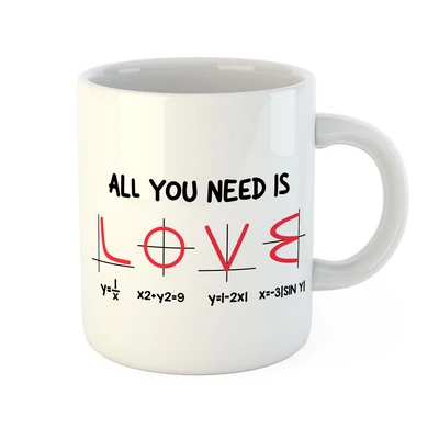 Szerelem Matematika Ajándék Bögre Valentin napra