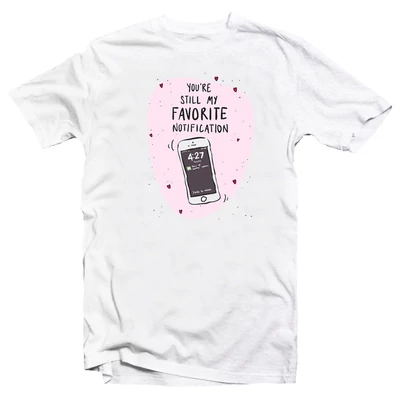 Kedvenc Értesítésem... Ajándék Póló Valentin-napra