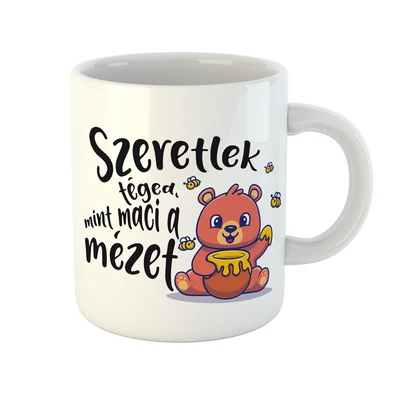 Szeretlek Téged, Mint Maci a Mézet Ajándék Bögre