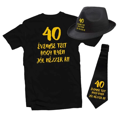 40 Évembe Telt Hogy Ilyen Jól Nézzek Ki! Szülinapi Ajándék Csomag - Közepes