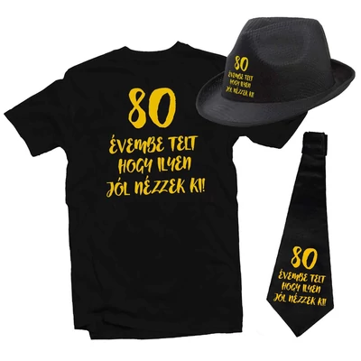 80 Évembe Telt Hogy Ilyen Jól Nézzek Ki! Szülinapi Ajándék Csomag - Közepes 80 Évembe Telt Hogy Ilyen Jól Nézzek Ki! Szülinapi Ajándék Csomag - Közepes