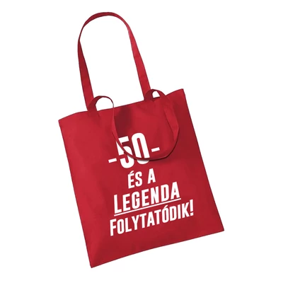 50 és a Legenda Folytatódik! Ajándék Szülinapi Táska 50 és a Legenda Folytatódik! Ajándék Szülinapi Táska