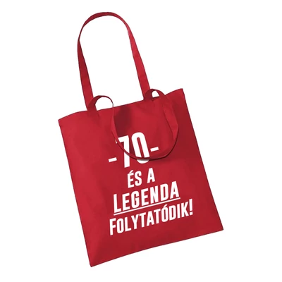 70 és a Legenda Folytatódik! Ajándék Szülinapi Táska