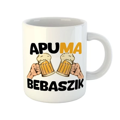 Apu Ma Bebaszik Vicces Ajándék Bögre Tejfakasztóra