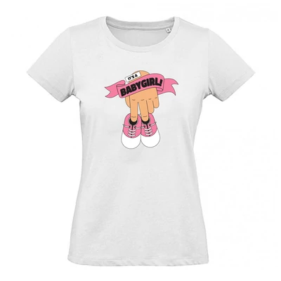 It's a Baby Girl Ajándék Póló Babaváró Bulira